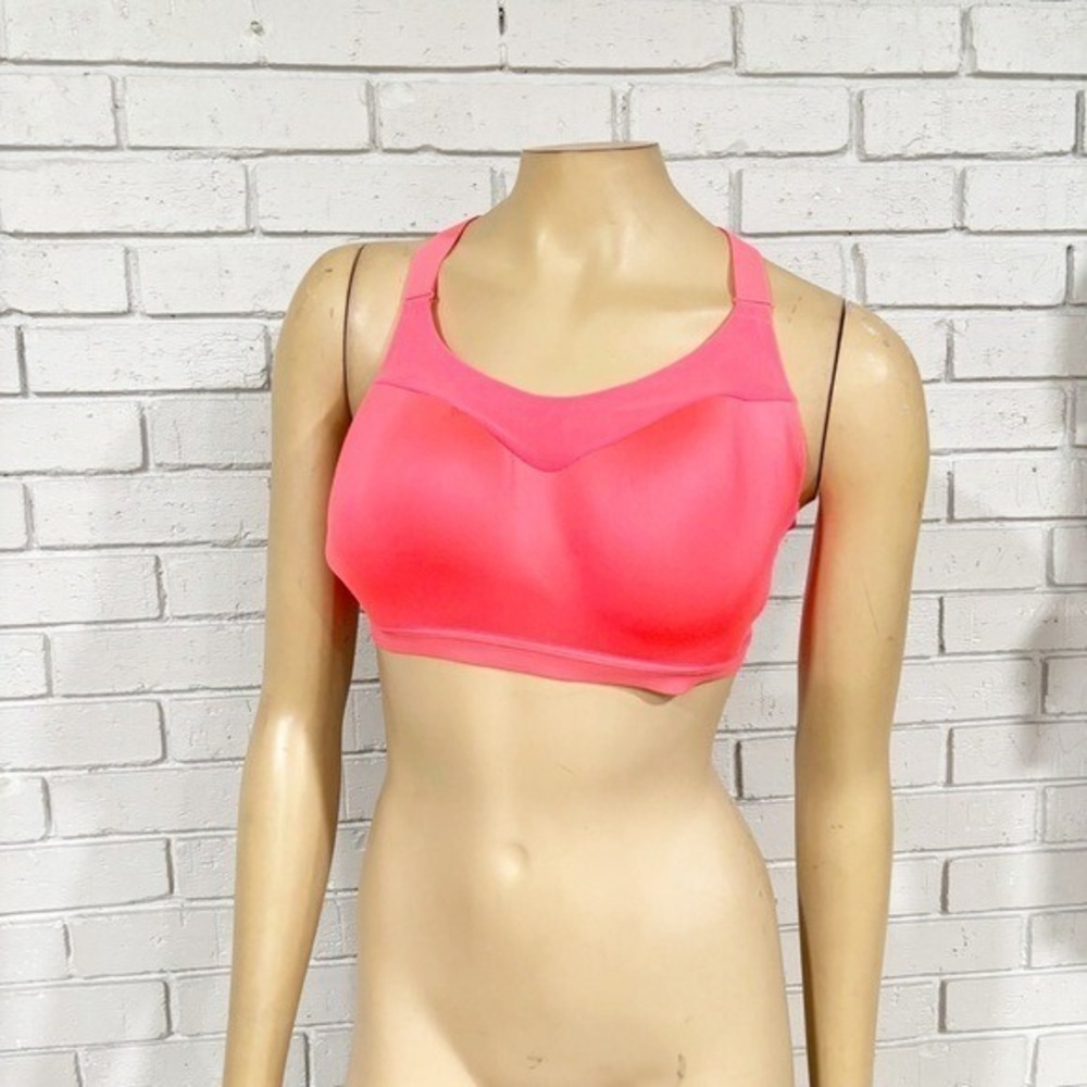 Victorias Secret Incredible Sport Bra Neon Pink 34D Racerback‎